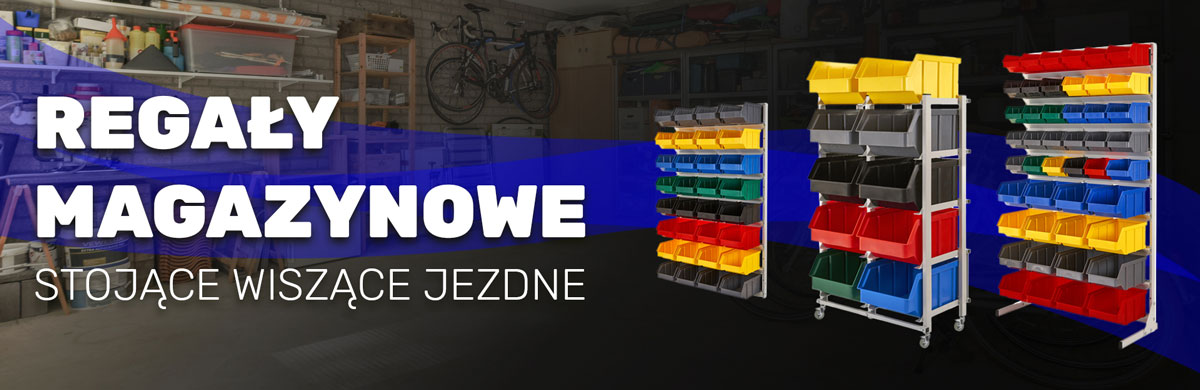 Regały Magazynowe z Pojemnikami
