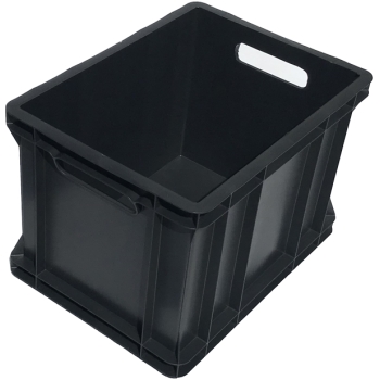 POJEMNIK MAGAZYNOWY 400x300x320 CZARNY ZESTAW 48 SZT