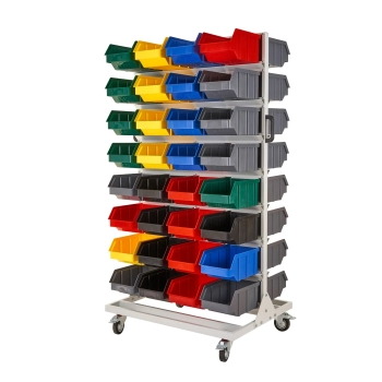 REGAŁ WARSZTATOWY JEZDNY RJ 00080 Z POJEMNIKAMI