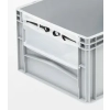 POJEMNIK 600X400X270 Z OKNEM INSPEKCYJNYM ZAMYKANYM